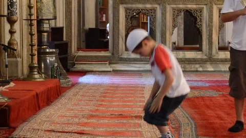 Kid is praying Stock Footage 93029358