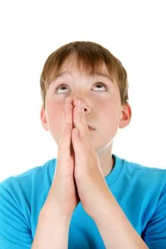Kid Praying Stock Photos