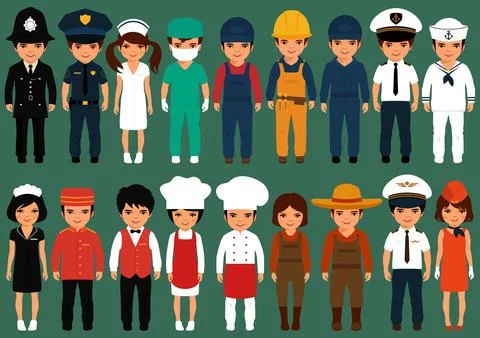 Kid profession Stock Illustration