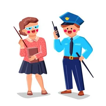 Kid profession vector Stock Illustration