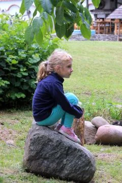 Kid resting Stock Photos