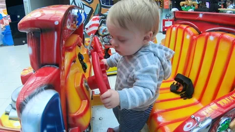 The kid on the rides Stock-Footage 135191000