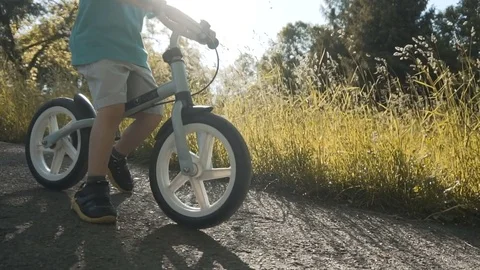 Kid Riding Bicycle Stock Footage 76245966