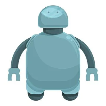 Kid robot icon cartoon vector. Tech education 스톡 일러스트