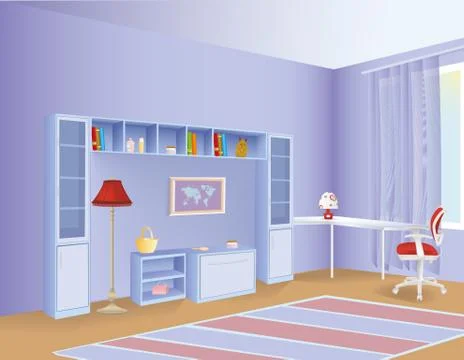 Kid room Stock Illustration