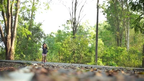 Kid run Slomo1 Stock Footage 131872196