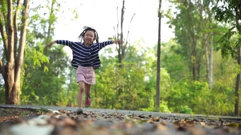 Kid run Slomo2 Stock Footage 131872257