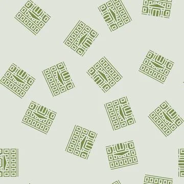 Kid school building glyph vector seamless pattern Stockillustratie