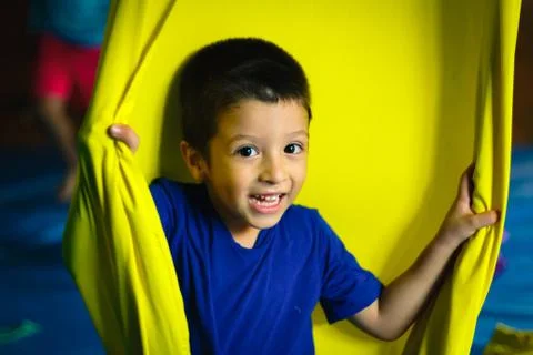 Kid similing at camera Foto stock