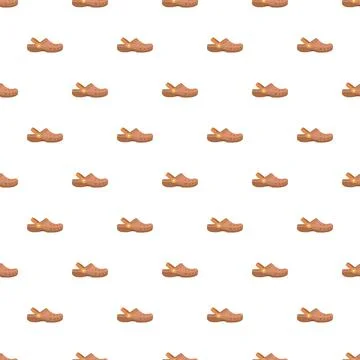 Kid slippers pattern seamless Illustrazione stock