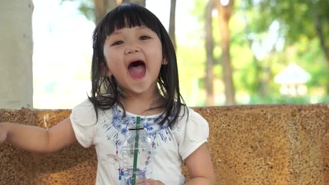 Kid smile Slomo5 Stock Footage 131872527