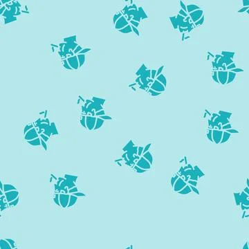 Kid smoking cigarette glyph vector seamless pattern Illustrazione stock