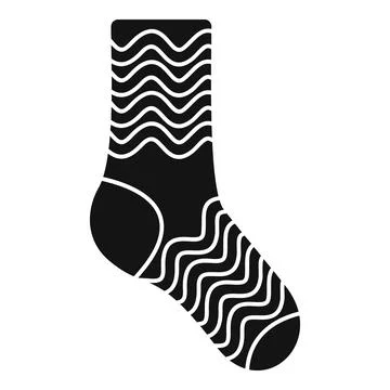 Kid sock icon simple vector. Casual item Illustrazione stock