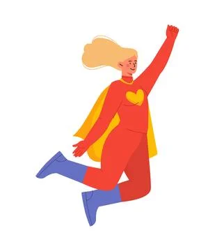 Kid superhero vector concept Stock Illustration