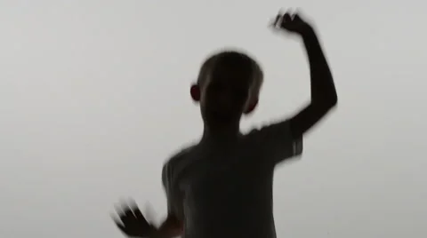 Kid of ten years dancing at studio Stock Footage 41771789