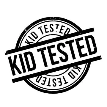 Kid Tested rubber stamp Stock Illustration