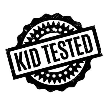 Kid Tested rubber stamp Stock Illustration
