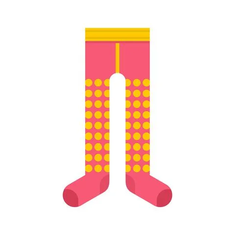 Kid tights icon flat isolated vector Stock Illustration