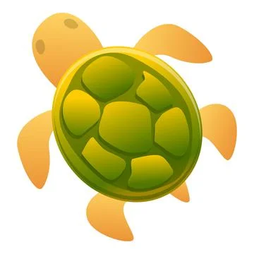Kid turtle icon, cartoon style 스톡 일러스트