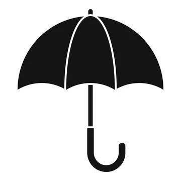 Kid umbrella icon simple vector. Autumn rain Illustrazione stock