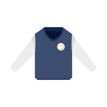 Kid uniform icon flat vector. Suit fashion Illustrazione stock