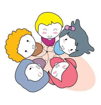 Kid unity Stock Illustration