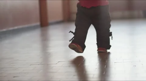 Kid walk Stock Footage 10869829