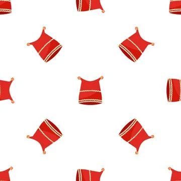 Kid winter hat pattern seamless vector Stock Illustration