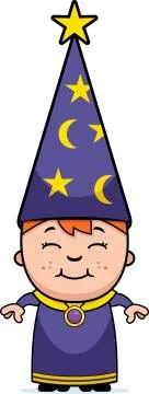 Kid Wizard Stock Illustration
