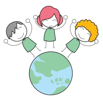 Kid world Stock Illustration