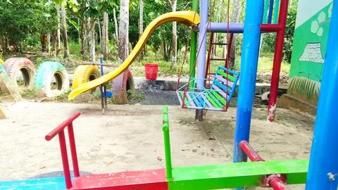 Kida playground Stock Photos