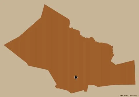 Kidal, region of Mali, on solid. Pattern Illustrazione stock