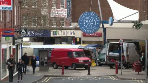 Kidderminster Shopping Area Stock Footage 11525839