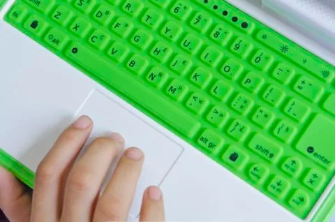 Kiddie laptop Foto stock