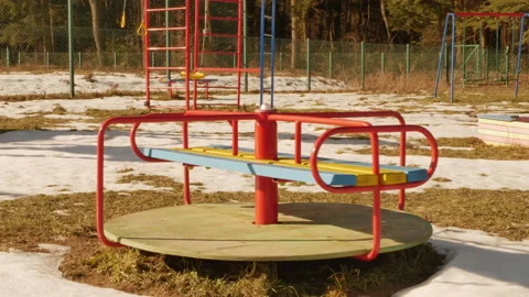Kiddy ride without children Stock Footage 149869933