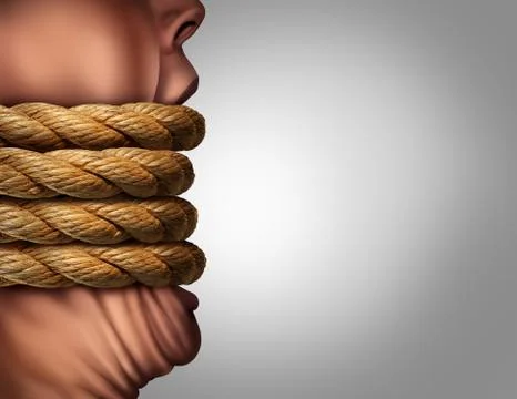 Kidnapped Hostage Stock Illustration