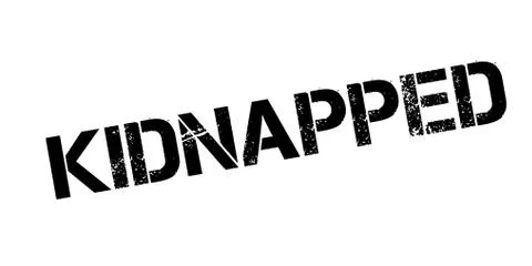Kidnapped rubber stamp Stock Illustration