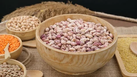 Kidney beans rotate Stock Footage 261308591