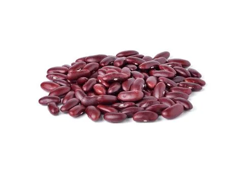 Kidney beans on white background Stock Photos