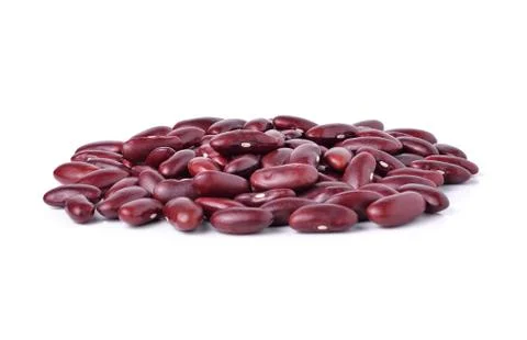 Kidney beans on white background Stock Photos