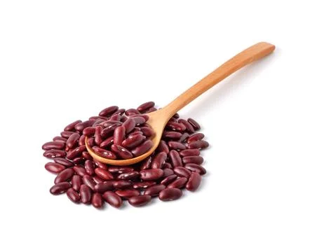 Kidney beans on white background Stock Photos
