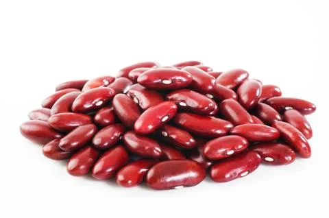 Kidney beans on white Stock Photos