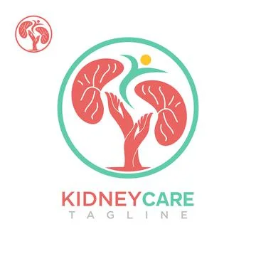 Kidney care logo Stock Illustration