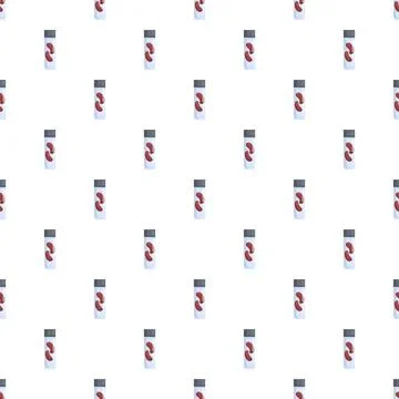 Kidney cell tubes seamless pattern repeat background Stock Illustration