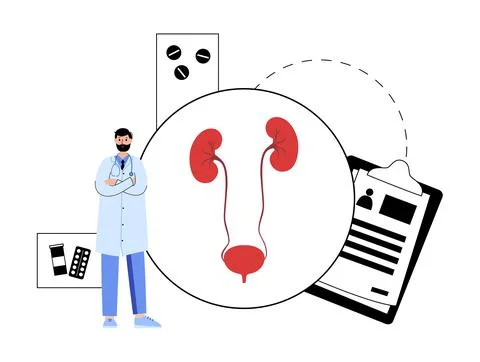 Kidney disease concept Stock Illustration
