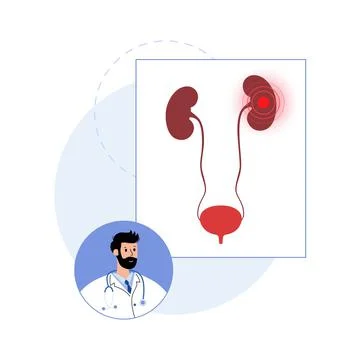 Kidney disease concept Stock Illustration