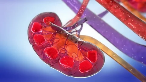 Kidney disease therapy medical animation... | Stock Video | Pond5