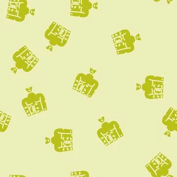 Kidney man disease glyph vector seamless pattern Stock Illustration