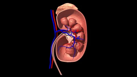 Kidney Model Stock Footage 121257335
