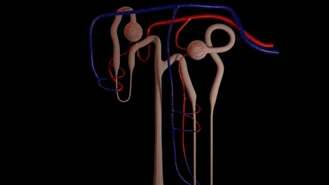 Kidney Nephron 動画素材 122597947